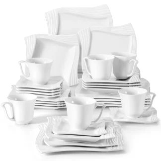 Asymmetrical Square Dish Set